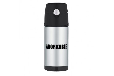 Adorkable Internet Thermos Bottle 12oz by CafePress