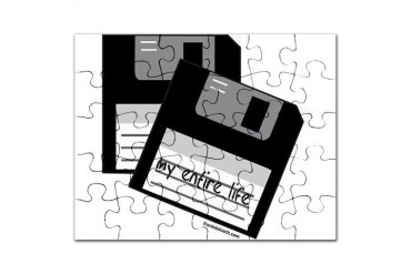FLOPPY Geek Puzzle by CafePress