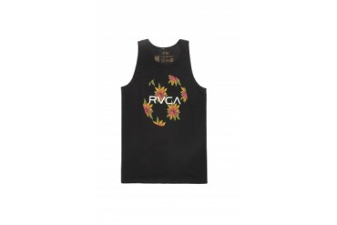 Mens Rvca Tank Tops - Rvca Fronds Tank Top