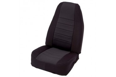 Smittybilt Black on Black Custom Fit Neoprene Front Seat Covers 47401 Seat Cover
