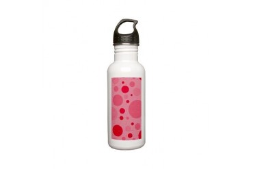 Funky Pink Dots Designer Stainless Water Bottle 0. Mother's day Stainless Water Bottle 0.6L by CafePress
