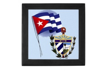 Cuba Keepsake Beach Keepsake Box by CafePress