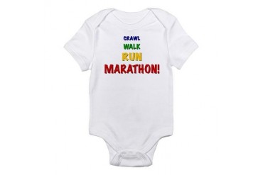 Crawl Walk Run Marathon! Infant Creeper