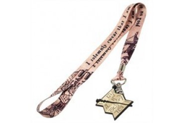 Harry Potter Marauder's Map Up to No Good Charm Lanyard