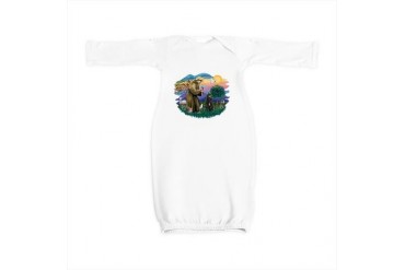 St Francis 2/ Bouvier Pets Baby Gown by CafePress