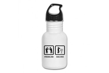 Karaoke Music Kid's Water Bottle by CafePress