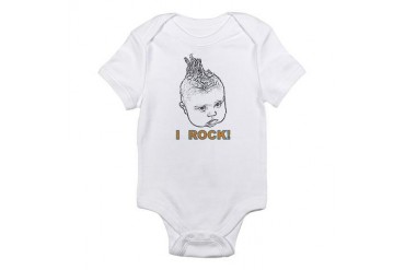 I Rock Funny Infant Bodysuit by CafePress