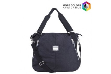 Suvelle Crinkle Nylon Large Crossbody Tote Bag