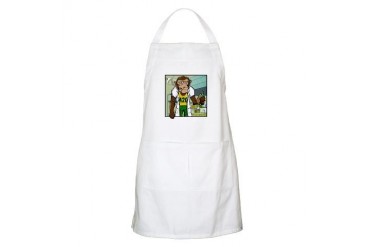 Pot Smoking Monkey 420 Apron by CafePress