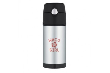Waco Pink Girl Texas Thermos Bottle 12oz by CafePress
