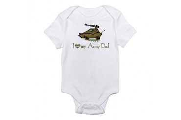I Love my Army Dad Infant Bodysuit