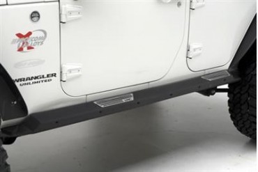 Smittybilt XRC Armor Rock Guards with Step  76889 Rocker Panel Guard