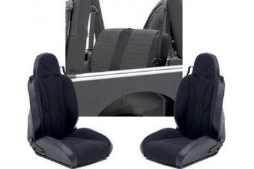 Smittybilt XRC Seat Package - Black on Black XRCSEAT3B Seat