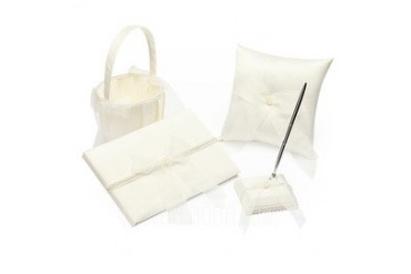 Tied with a Bow" Collection Set in Satin With Bow Faux Pearl (100018009)