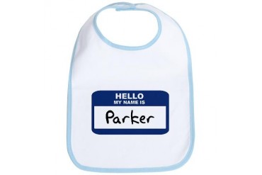 Hello: Parker Name Bib by CafePress