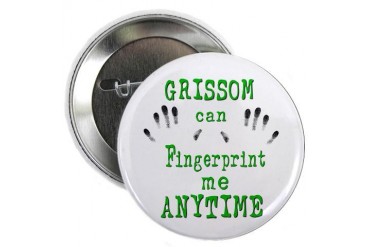GRISSOM FINGERPRINTS Button Fingerprint 2.25 Button by CafePress
