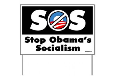 S.O.S. Stop Obama Yard Sign