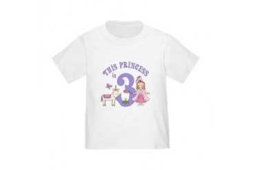 Unicorn Princess 3rd Birthday Toddler T-Shi