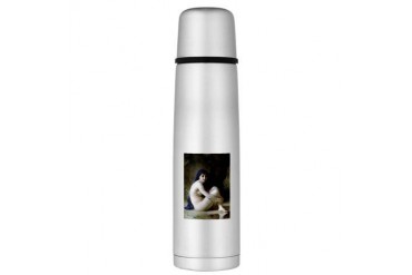 Bouguereau Seated Nude Large Thermos Bottle Vintage Large Thermosreg; Bottle by CafePress