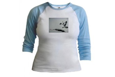 Grasp the sparrows tail Jr. Raglan by CafePress