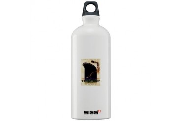 L'Atlantique Vintage Steamship Poster Sigg Water B Travel Sigg Water Bottle 1.0L by CafePress