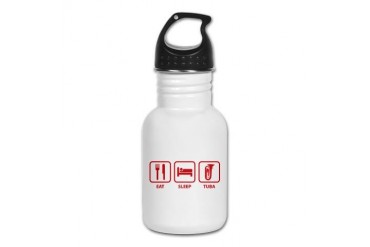 Eat Sleep Tuba Funny Kid's Water Bottle by CafePress