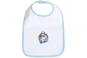 Mechanic Arms Crossed Spanner Retro Retro Bib by CafePress