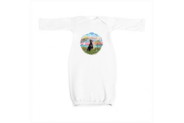 Angel Star - Doberman 1.png Pets Baby Gown by CafePress