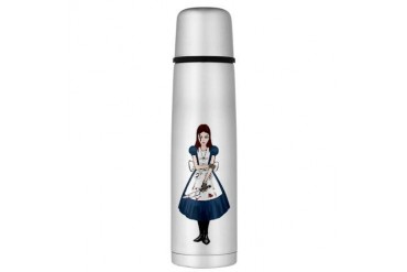 Psycho Girl Large Thermos Bottle Art Large Thermosreg; Bottle by CafePress