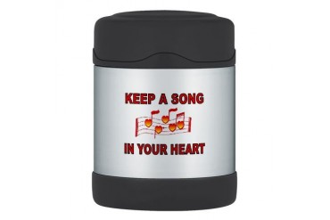 HEART SONG Thermos Food Jar Music Thermosreg; Food Jar by CafePress