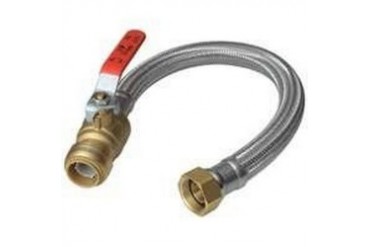 SHARKBITE U3088FLEX18BVLF FLEXIBLE WATER HEATER CONNECTORS, 3 4-INCH BY 3 4