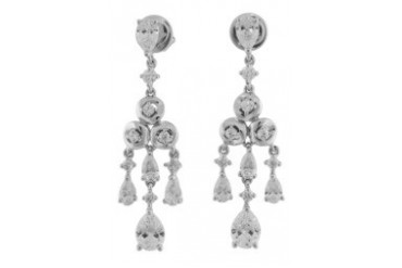 Silver Swarovski Zirconia Earrings