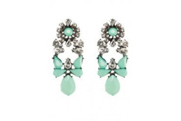 Sze Accessories Ribbon Floral Earrings