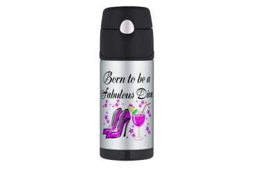 FABULOUS DIVA Princess Thermos Bottle 12oz by CafePress