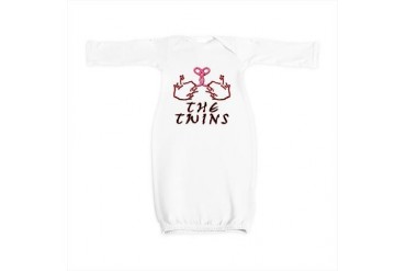 Blakk Frogg  The Twins Tongue Tied Twins Baby Gown by CafePress