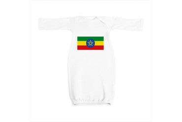 Ethiopia.jpg Africa Baby Gown by CafePress