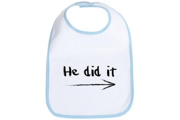 He did it Twins Bib by CafePress