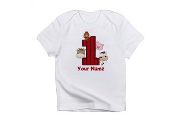 1st Birthday Farm Infant T-Shirt