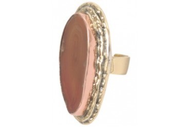 Obliquely Scarlet Ring
