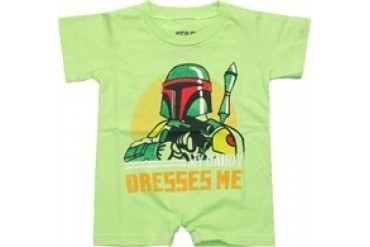 Star Wars Boba Fett My Daddy Dresses Me Romper Snap Suit