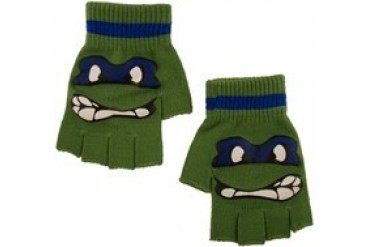 Teenage Mutant Ninja Turtles Leonardo Face Fingerless Gloves