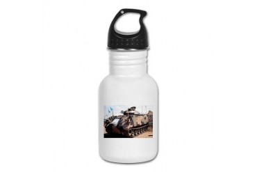 Army tank Military Kid's Water Bottle by CafePress