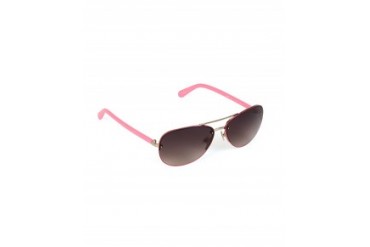 Kate Spade 'Beryl' Rimless Aviator Sunglasses Hot Pink
