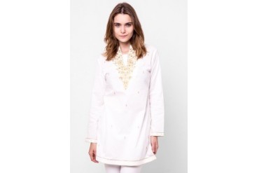 Mint Festive Collection Tunic With Handprint