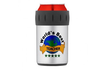 Thermos Can Cooler Teacher Thermosreg; Can Cooler by CafePress
