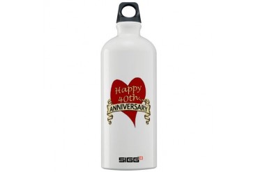 Anniversary Sigg Water Bottle 1.0L by CafePress