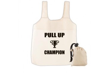 pull up champ Exercise Reusable Shopping Bag by CafePress