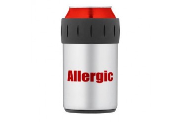 Allergic Thermos Can Cooler Allergies Thermosreg; Can Cooler by CafePress