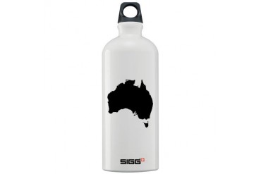 Black Australia Sigg Water Bottle 1.0L by CafePress