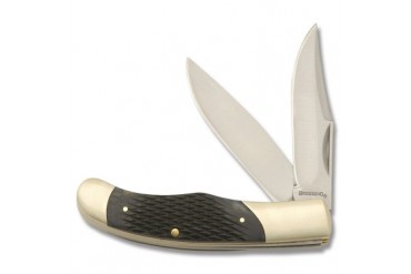 Browning Two-Blade with Black Gunstock Jigged Bone Handle